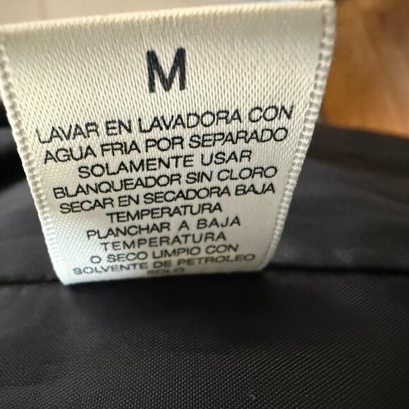 London Fog Black Toggle Trench Coat Removable Hood Size Medium - Picture 6 of 9